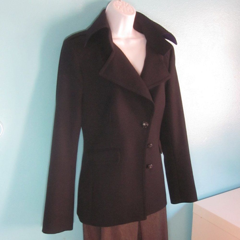 DryKorn Womens M Wool Coat Short Blazer Jacket Size 5 Fits 8 US